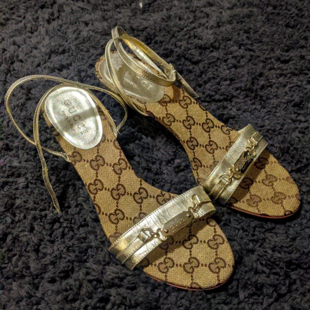 GUCCI size 9 GUCCISSIMA sandal